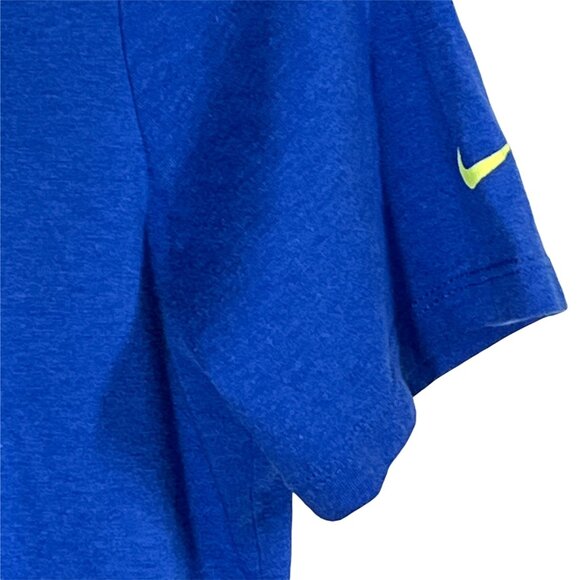 Nike Kevin Durant KD35 Boys Large Blue Neon Basketball Tee - Picture 5 of 11